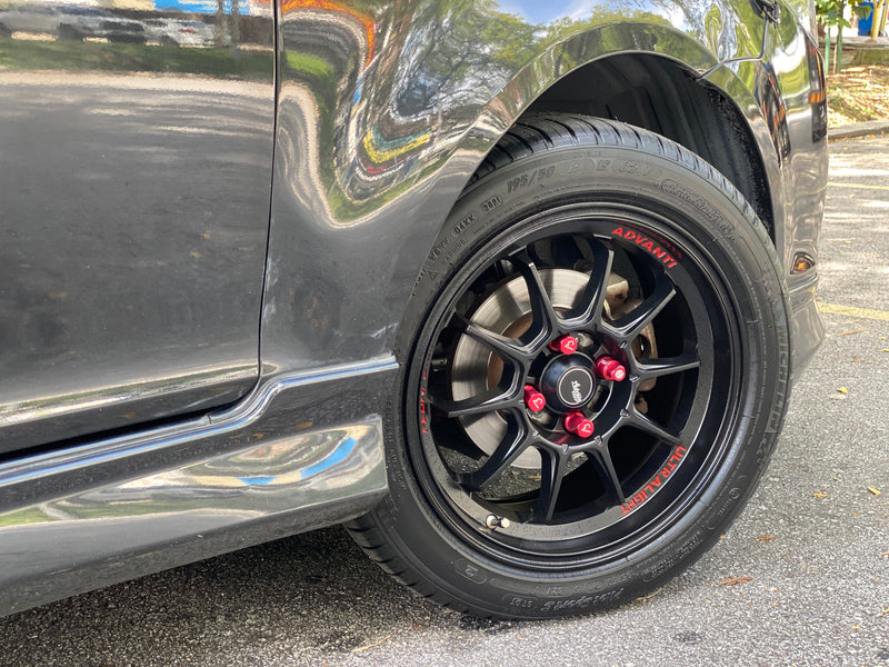 New 16X7 ET40 Advanti Tallo Rim (4 wheel) Matt Black 4X100
