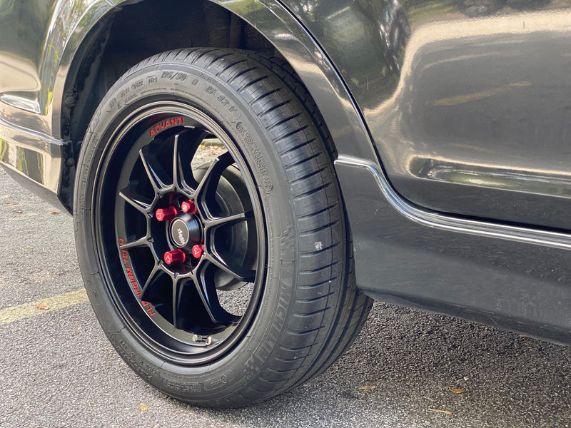 New 16X7 ET40 Advanti Tallo Rim (4 wheel) Matt Black 4X100