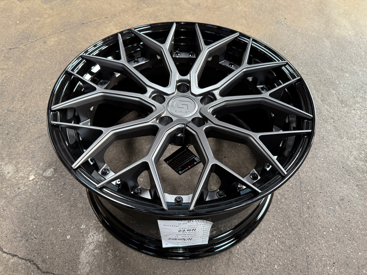 New 19x8.5 ET32 19x9.5 ET38 G Forged GF05 (4 wheels) Matte Gunmetal 5x112