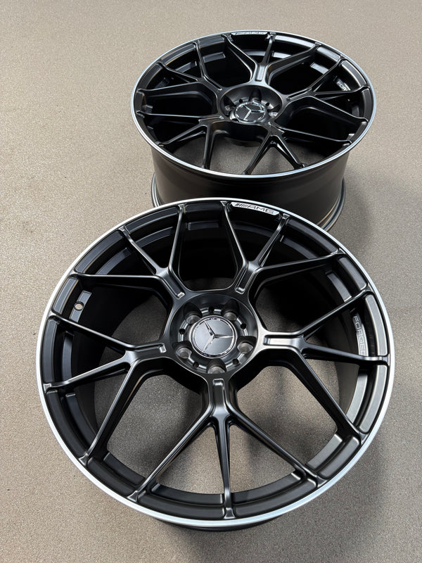New 20x9 ET20 20x10 ET45 Overdrive Forged Mercedes E53 AMG (4 wheel) 5x112 Matt Black