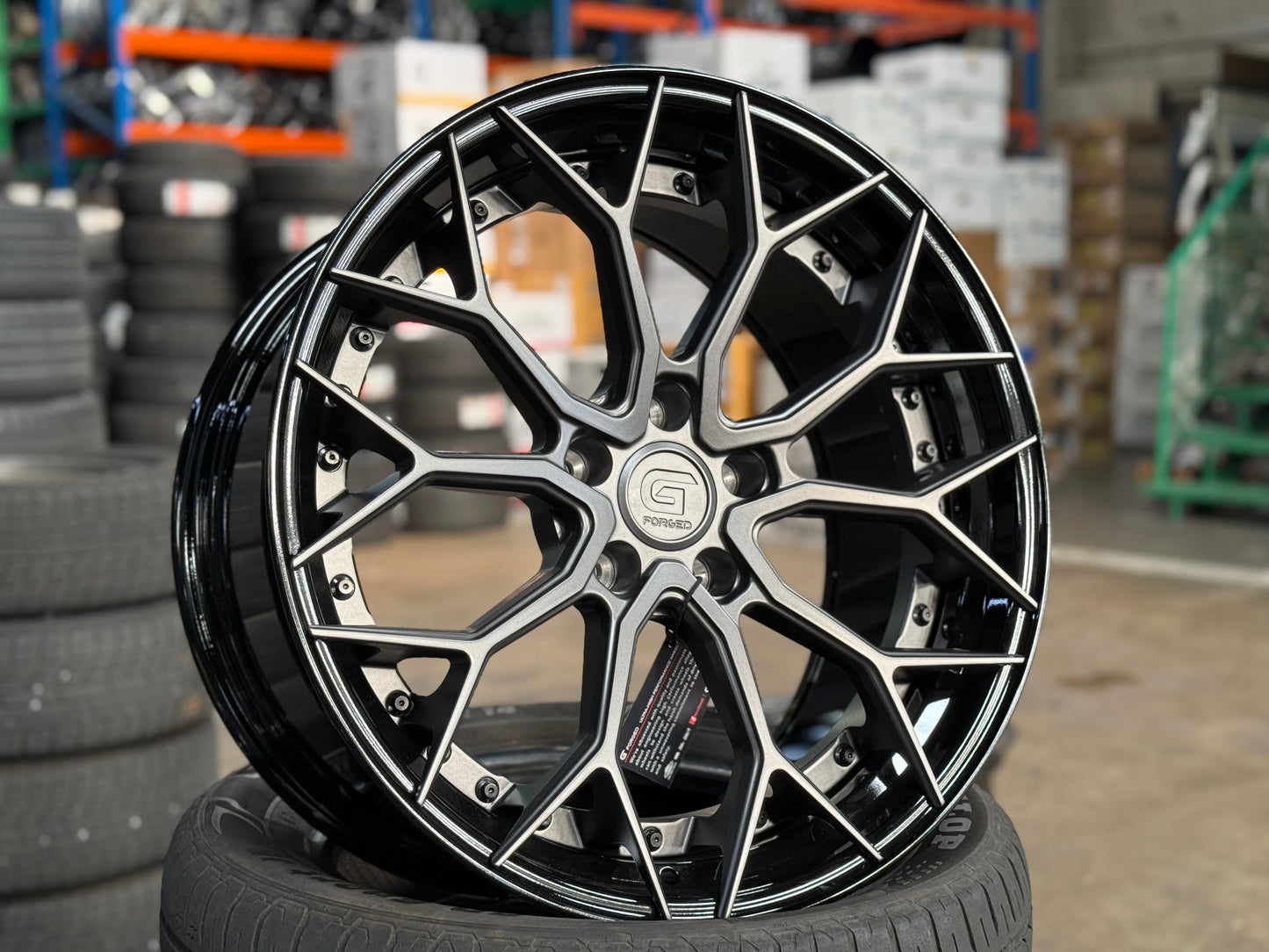 New 19x8.5 ET32 19x9.5 ET38 G Forged GF05 (4 wheels) Matte Gunmetal 5x112
