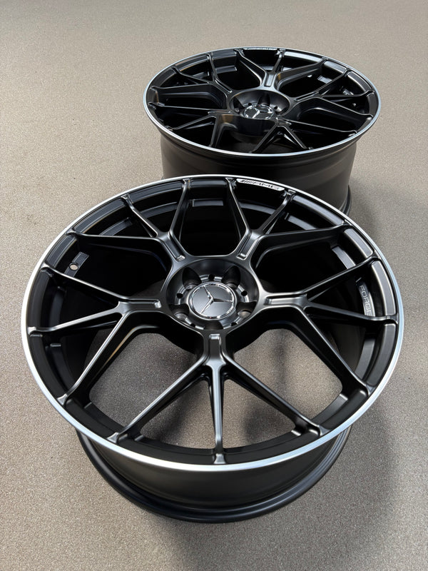 New 20x9 ET20 20x10 ET45 Overdrive Forged Mercedes E53 AMG (4 wheel) 5x112 Matt Black