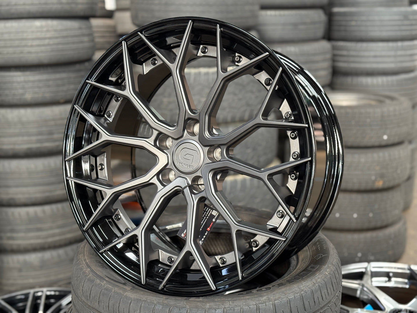 New 19x8.5 ET32 19x9.5 ET38 G Forged GF05 (4 wheels) Matte Gunmetal 5x112