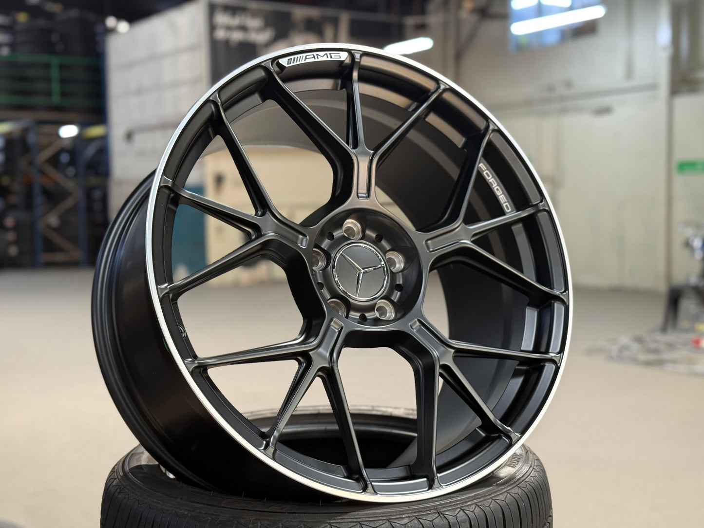 New 20x9 ET20 20x10 ET45 Overdrive Forged Mercedes E53 AMG (4 wheel) 5x112 Matt Black