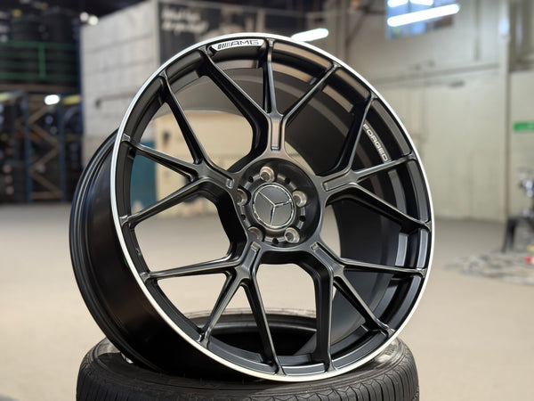 New 20x9 ET20 20x10 ET45 Overdrive Forged Mercedes E53 AMG (4 wheel) 5x112 Matt Black
