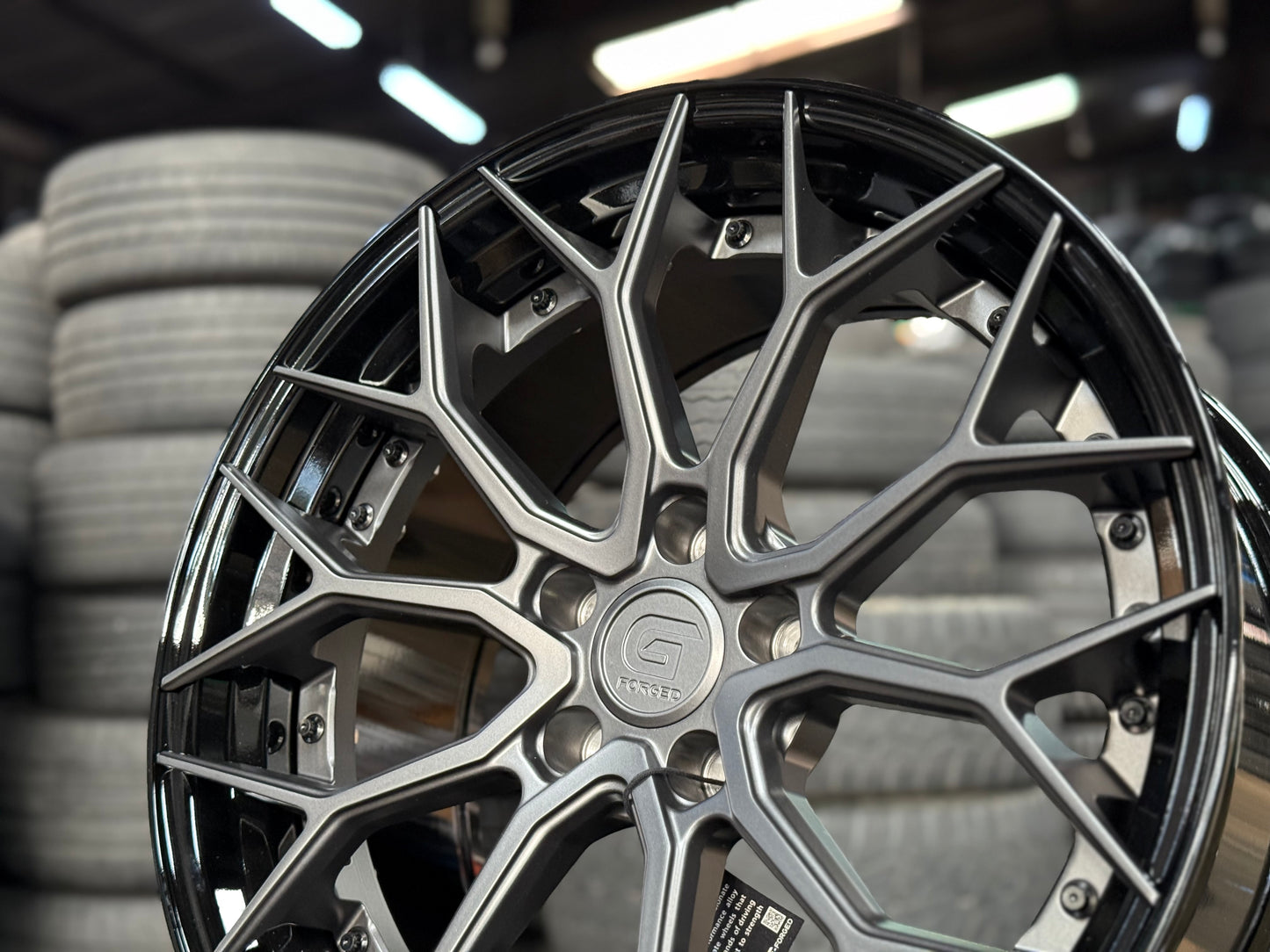 New 19x8.5 ET32 19x9.5 ET38 G Forged GF05 (4 wheels) Matte Gunmetal 5x112