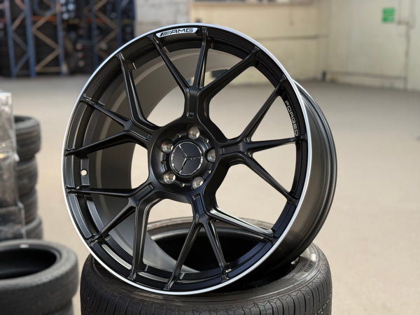 New 20x9 ET20 20x10 ET45 Overdrive Forged Mercedes E53 AMG (4 wheel) 5x112 Matt Black
