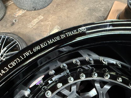 New 19x8.5 ET32 19x9.5 ET38 G Forged GF05 (4 wheels) Matte Gunmetal 5x112