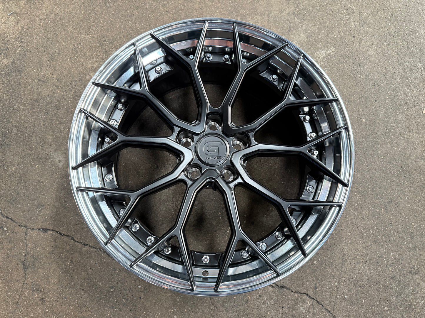 New 19x8.5 ET32 19x9.5 ET38 G Forged GF05 (4 wheels) Matte Black 5x112