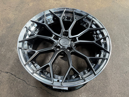 New 19x8.5 ET32 19x9.5 ET38 G Forged GF05 (4 wheels) Matte Black 5x112