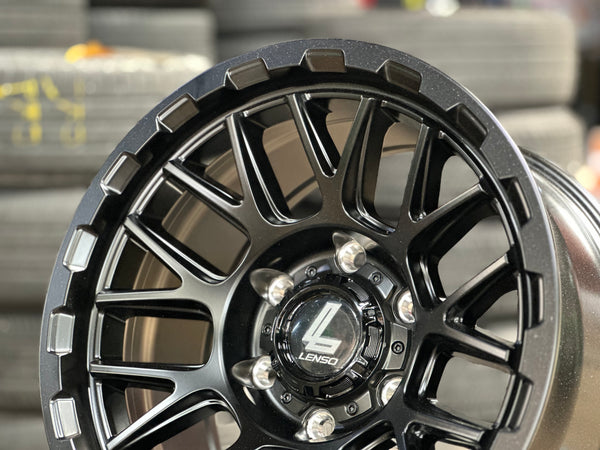 New 16x8.5 ET0 Lenso CEZAR Rim (4 wheel) Black 6x139.7