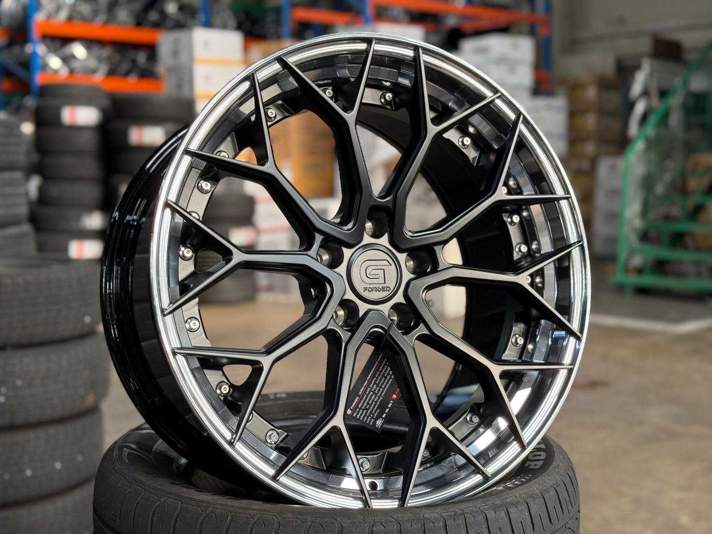 [Bundle] New 19x8.5 ET32 G Forged GF05 (2 wheels) Matte Black 5x112
