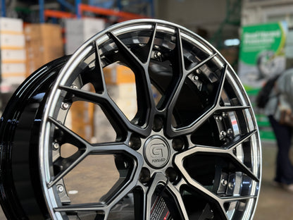 New 19x8.5 ET32 19x9.5 ET38 G Forged GF05 (4 wheels) Matte Black 5x112