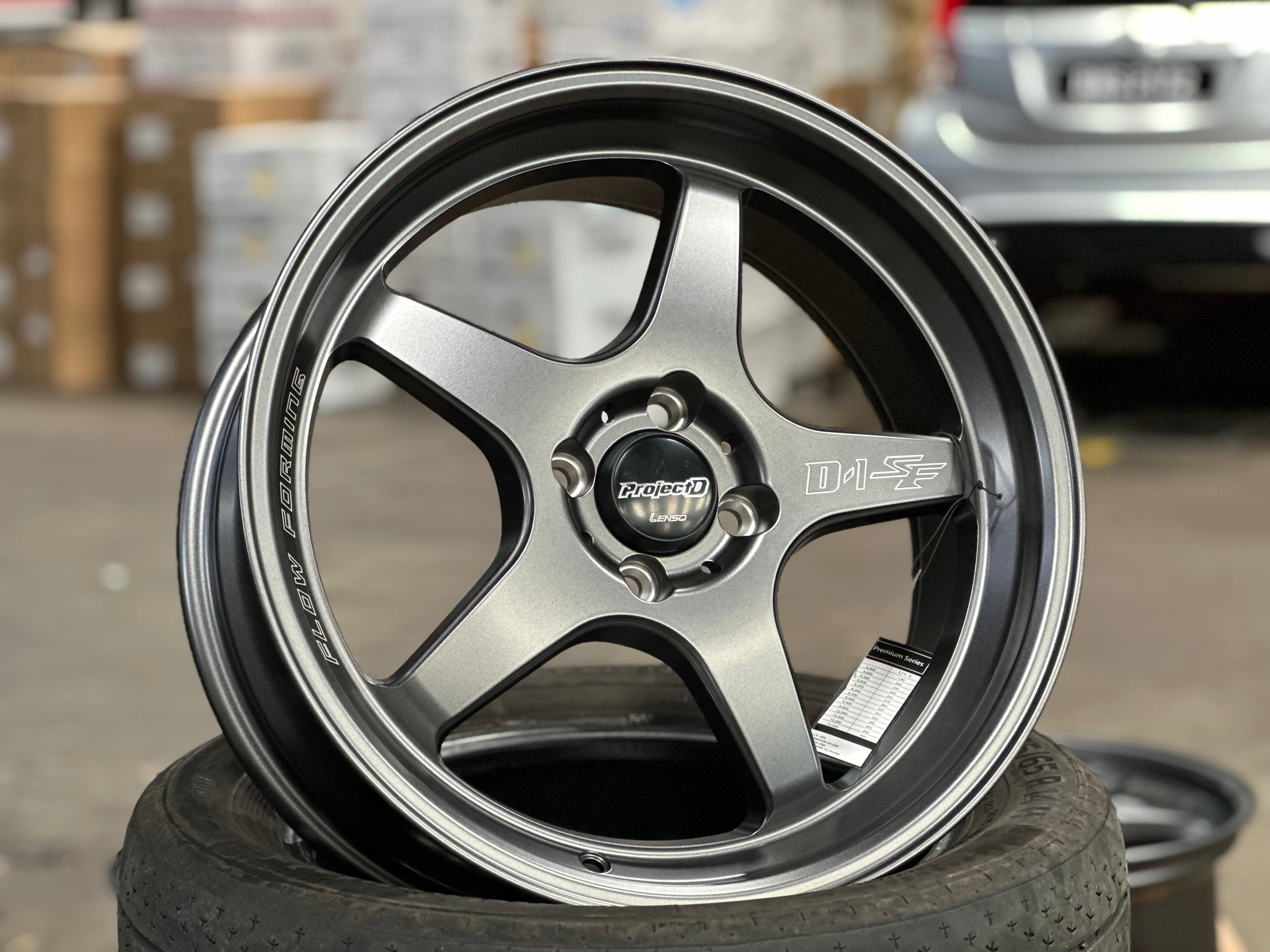 New 17 Lenso D1SF Rim (4 wheel) Grey 4X100 – King of Rims