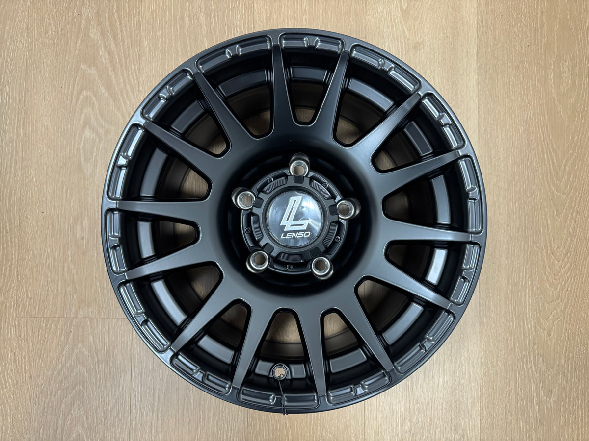 New 15X8 ET-6 Lenso Zoltan Rim (5 wheel) Matt Black 5x139.7