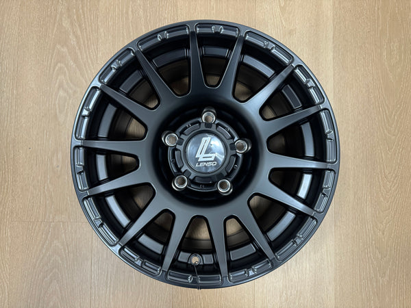 New 15X8 ET-6 Lenso Zoltan Rim (5 wheel) Matt Black 5x139.7