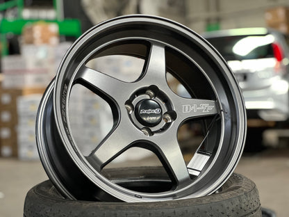 New 17 Lenso D1SF Rim (4 wheel) Grey 4X100