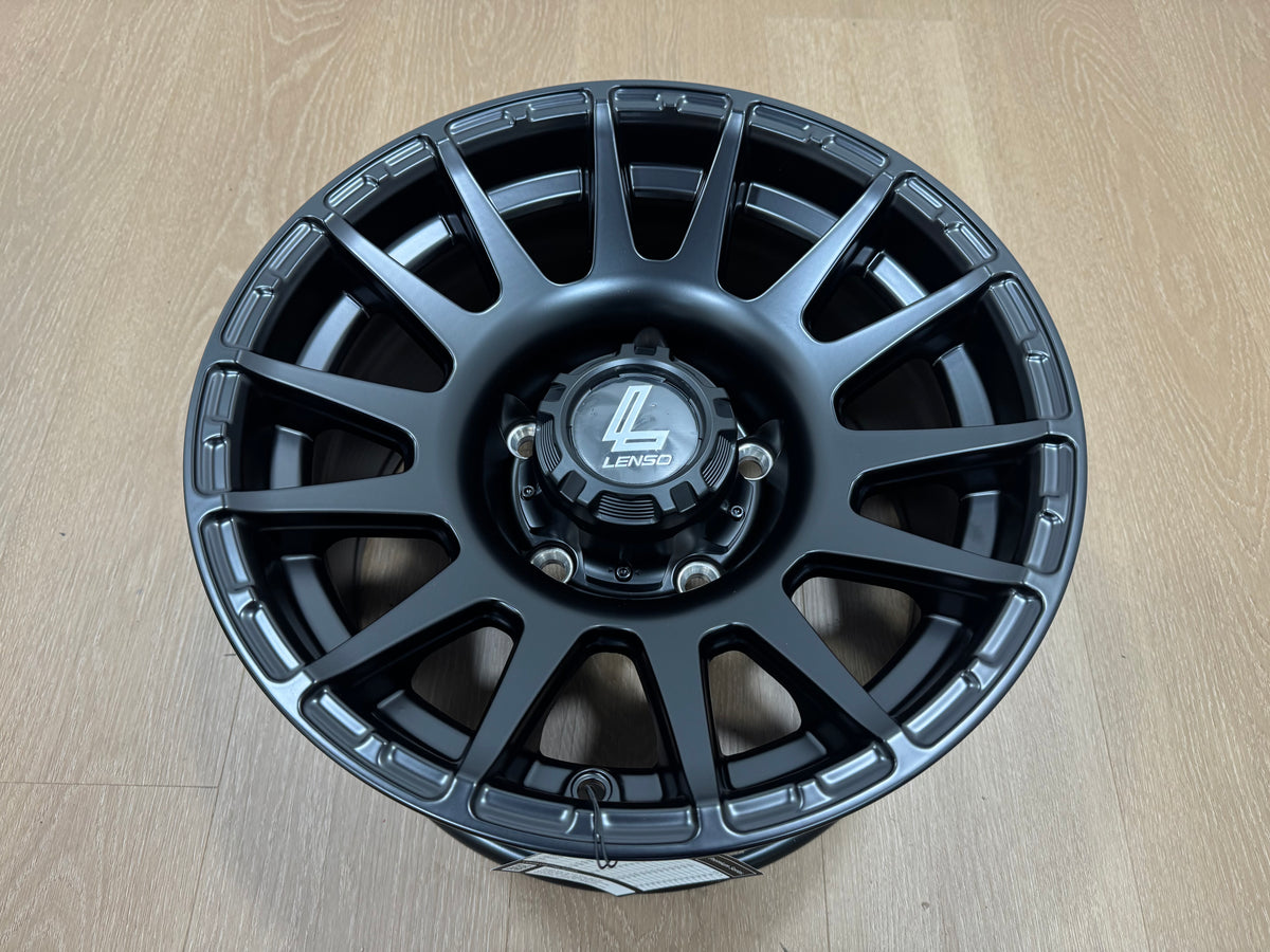 New 15X8 ET-6 Lenso Zoltan Rim (5 wheel) Matt Black 5x139.7