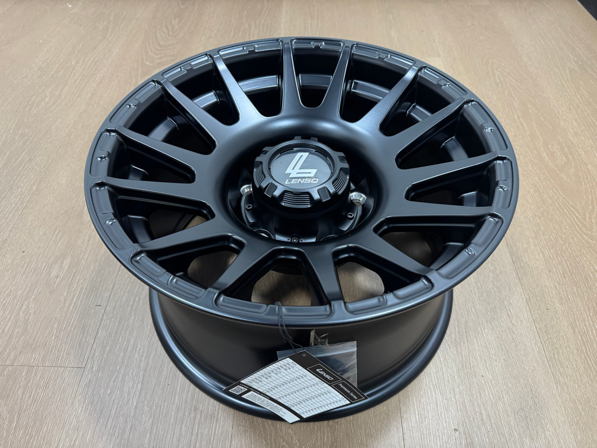 New 15X8 ET-6 Lenso Zoltan Rim (5 wheel) Matt Black 5x139.7