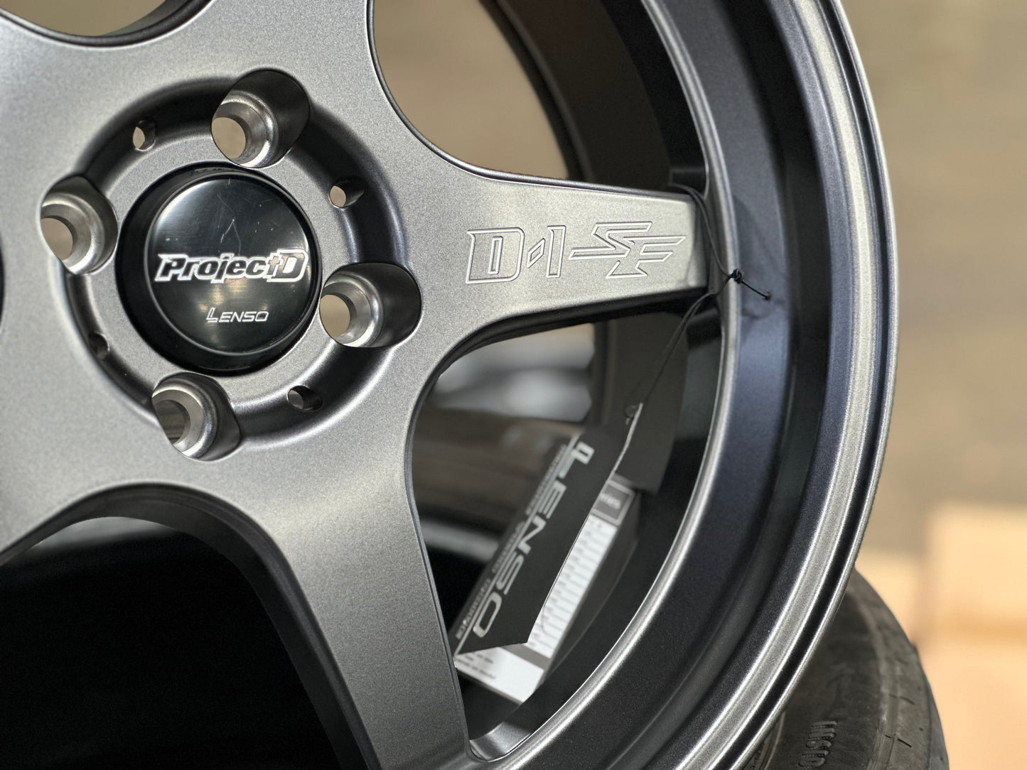 New 17 Lenso D1SF Rim (4 wheel) Grey 4X100