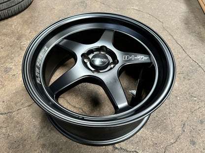 New 17 Lenso D1SF Rim (4 wheel) Black 4X100