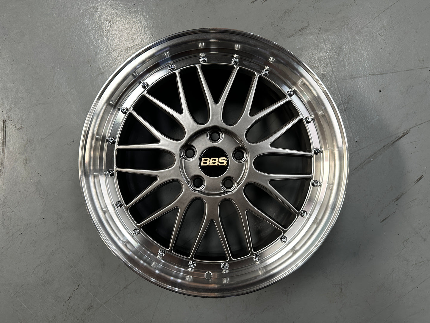 New 18x8 ET38 JA BBS LM (4 wheel) 5x108 Silver