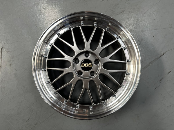 New 18x8 ET38 JA BBS LM (4 wheel) 5x108 Silver