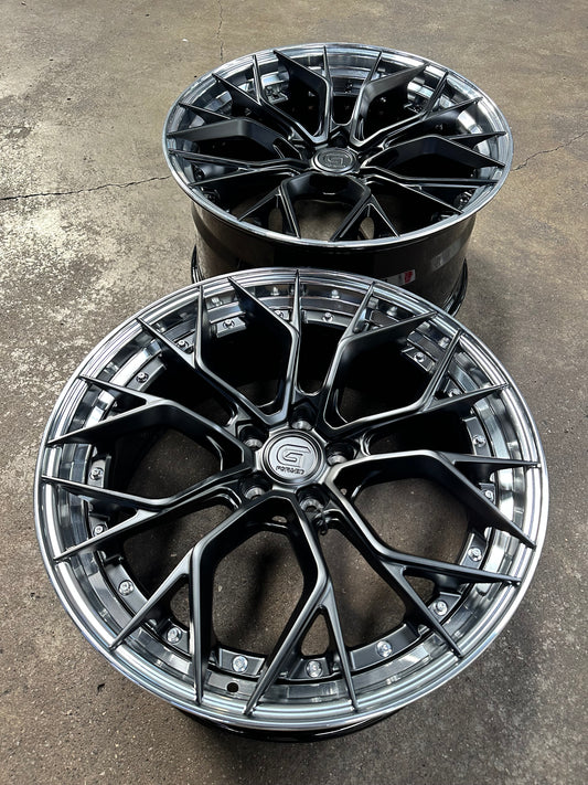 New 20x8.5 ET30 20x10 ET40 G Forged GF09 (4 wheel) 5x112 Matt Black PL