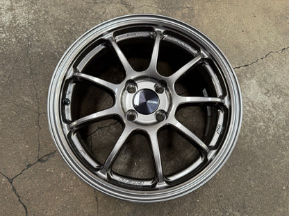 New 16X7 ET45 Enkei Racing PF09 Rim (4 wheel) Dark Silver 4X100