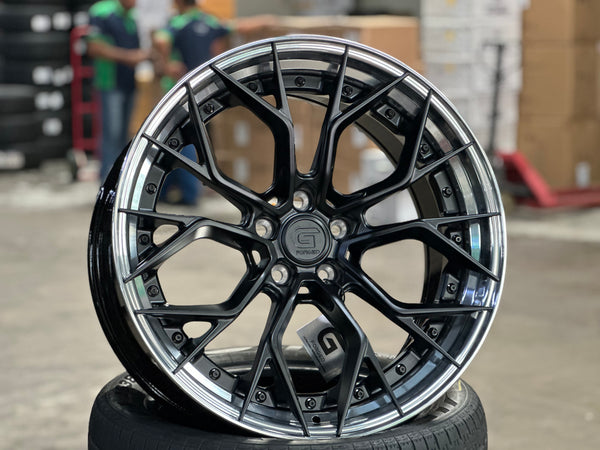 New 20x8.5 ET30 20x10 ET40 G Forged GF09 (4 wheel) 5x112 Matt Black PL