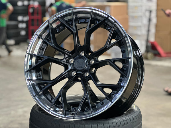 New 20x8.5 ET30 20x10 ET40 G Forged GF09 (4 wheel) 5x112 Matt Black PL