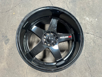New 18x9.5 ET10 18x10.5 ET12 Nismo LMGT4 (4 wheels) Gloss Black 5X114.3