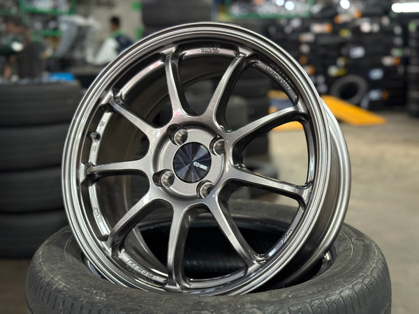 New 16X7 ET45 Enkei Racing PF09 Rim (4 wheel) Dark Silver 4X100