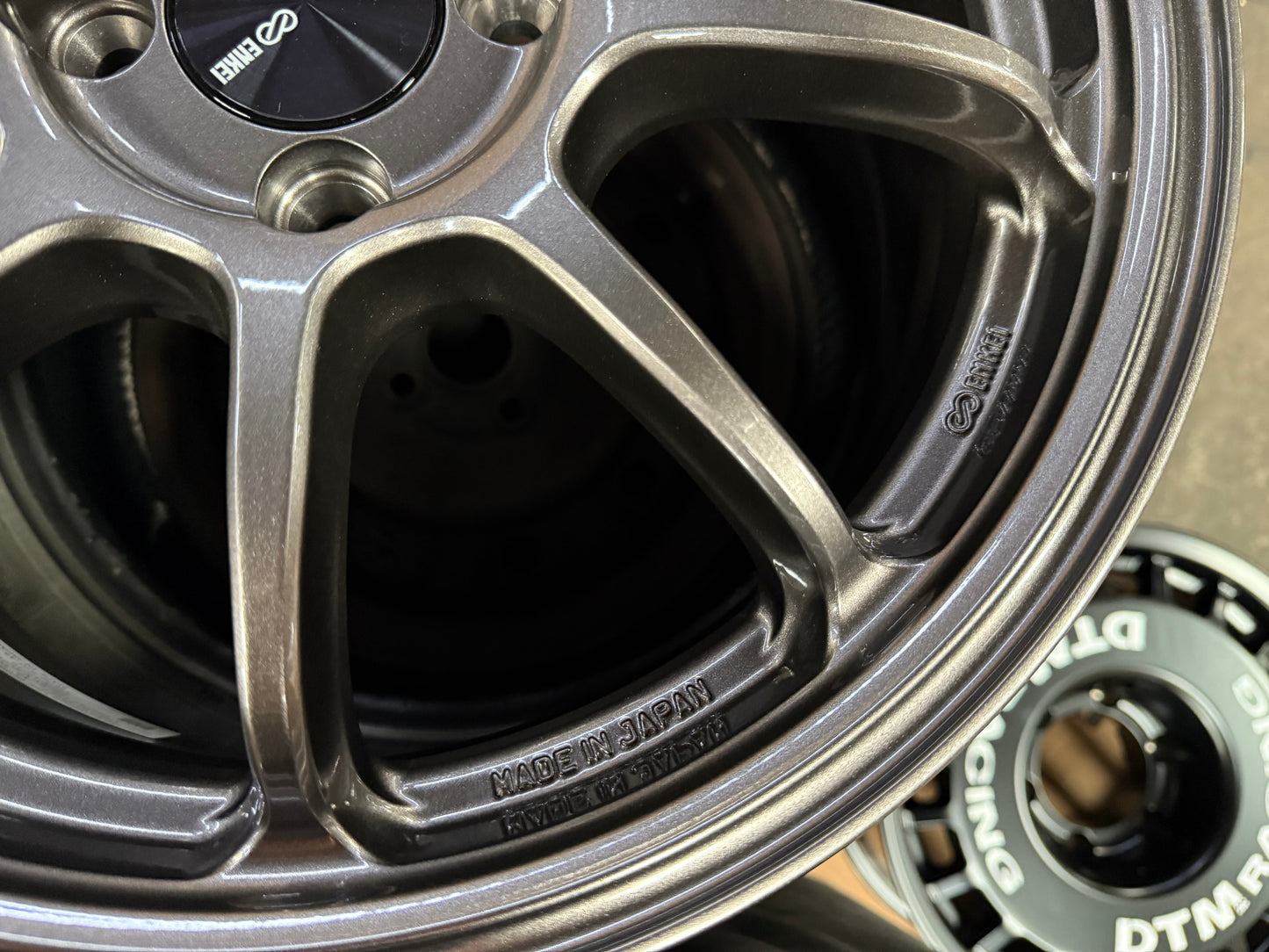 New 16X7 ET45 Enkei Racing PF09 Rim (4 wheel) Dark Silver 4X100