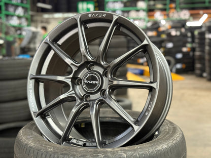New 17X7.5 ET40 Raxer VOX10 Rim (4 wheel) Gunmetal 5X114.3