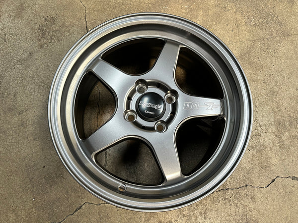 New 15X7 ET35 Lenso D1SF Flow Forming Rim (4 wheel) Matt Gunmetal 4X100