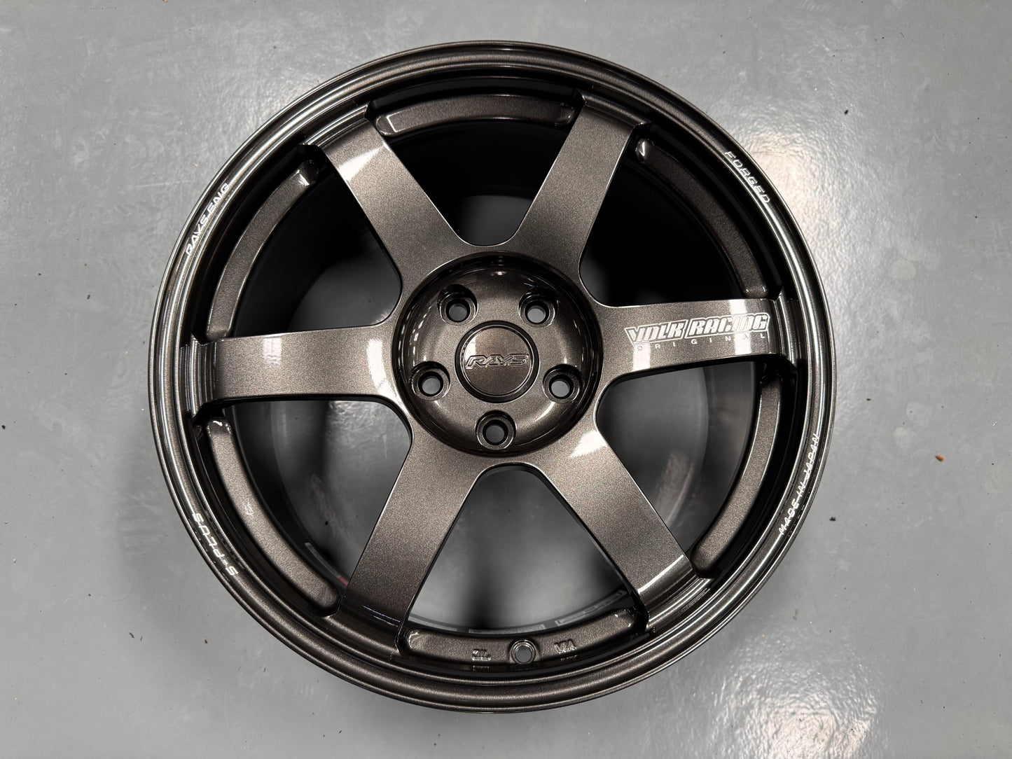 NEW 18X8.5 ET42 Rays Volk Racing TE37 Saga S Plus Forged Japan Rim (4 wheel) Diamond Dark Gunmetal 5X112