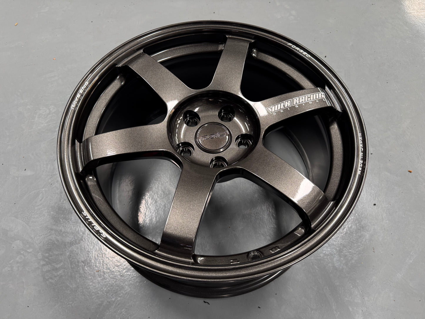 NEW 18X8.5 ET42 Rays Volk Racing TE37 Saga S Plus Forged Japan Rim (4 wheel) Diamond Dark Gunmetal 5X112