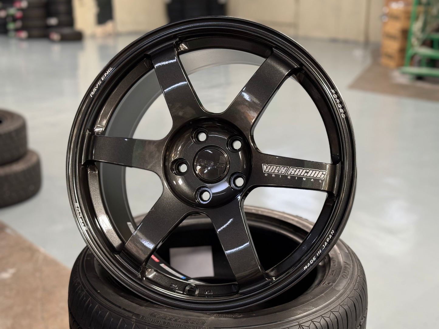 NEW 18X8.5 ET42 Rays Volk Racing TE37 Saga S Plus Forged Japan Rim (4 wheel) Diamond Dark Gunmetal 5X112