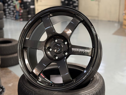 NEW 18X8.5 ET42 Rays Volk Racing TE37 Saga S Plus Forged Japan Rim (4 wheel) Diamond Dark Gunmetal 5X112
