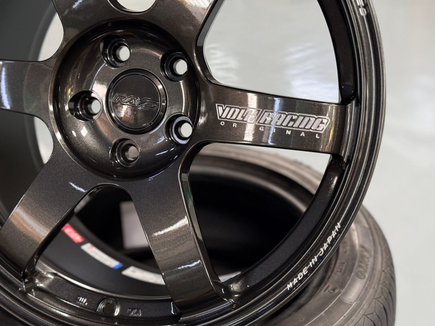 NEW 18X8.5 ET42 Rays Volk Racing TE37 Saga S Plus Forged Japan Rim (4 wheel) Diamond Dark Gunmetal 5X112
