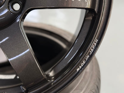 NEW 18X8.5 ET42 Rays Volk Racing TE37 Saga S Plus Forged Japan Rim (4 wheel) Diamond Dark Gunmetal 5X112