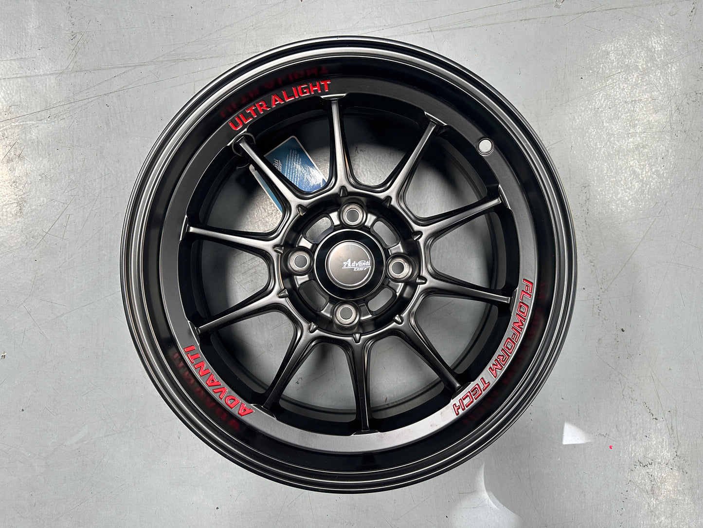 New 15X7 ET35 Advanti Tallo Rim (4 wheel) Matte Black 4X100