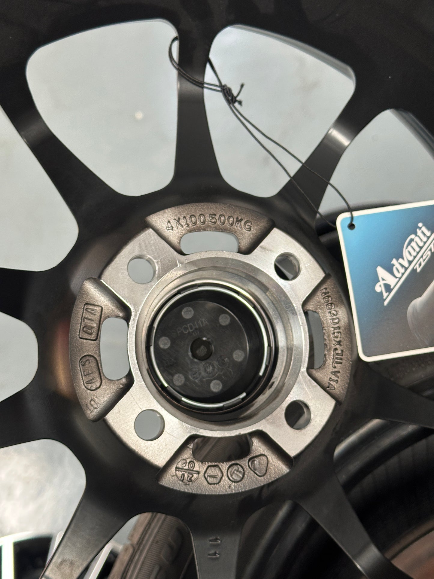 New 15X7 ET35 Advanti Tallo Rim (4 wheel) Matte Black 4X100
