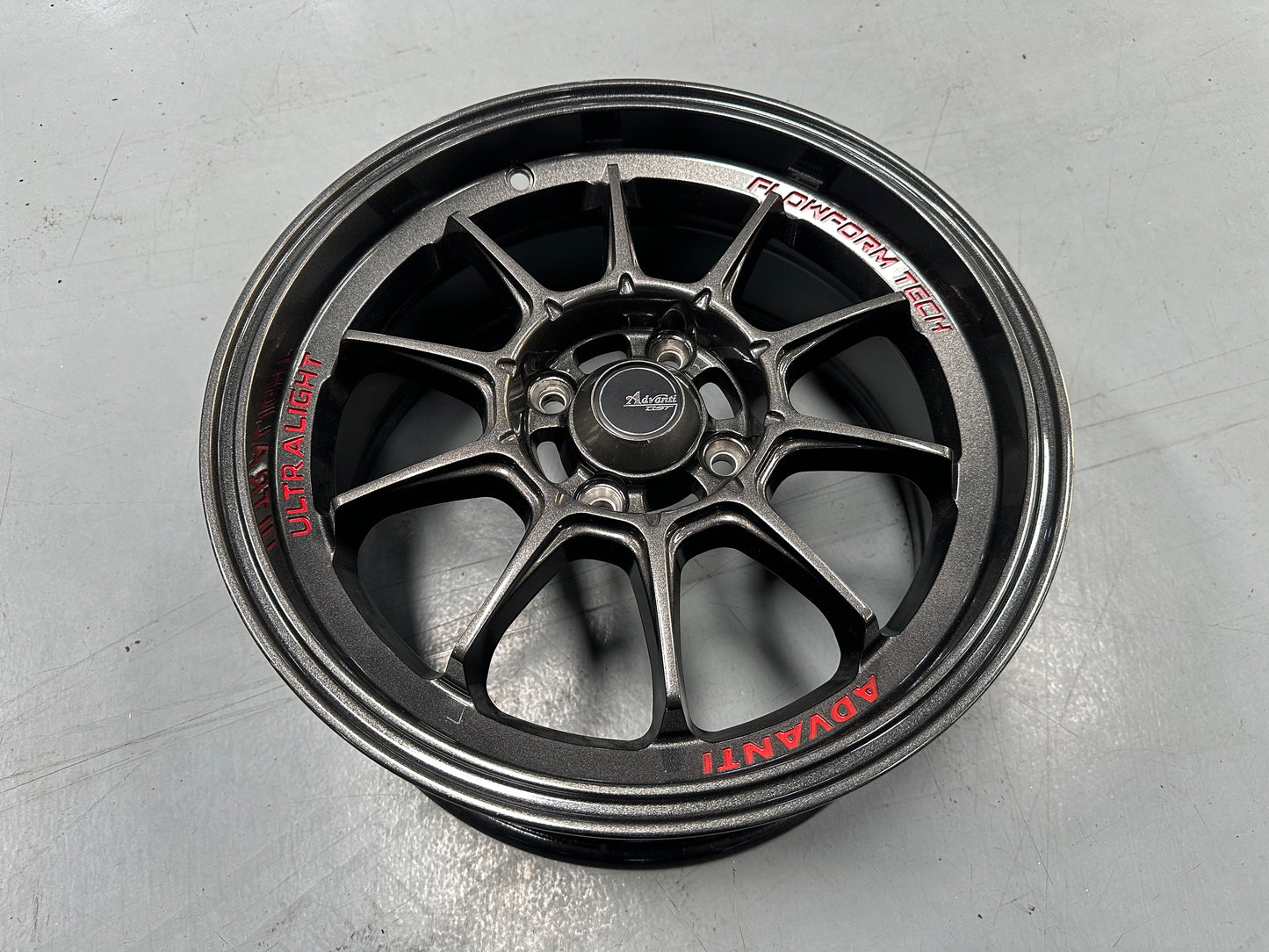 New 15X7 ET35 Advanti Tallo Rim (4 wheel) Gloss Gunmetal 4X100