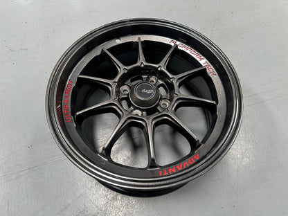 New 15X7 ET35 Advanti Tallo Rim (4 wheel) Gloss Gunmetal 4X100