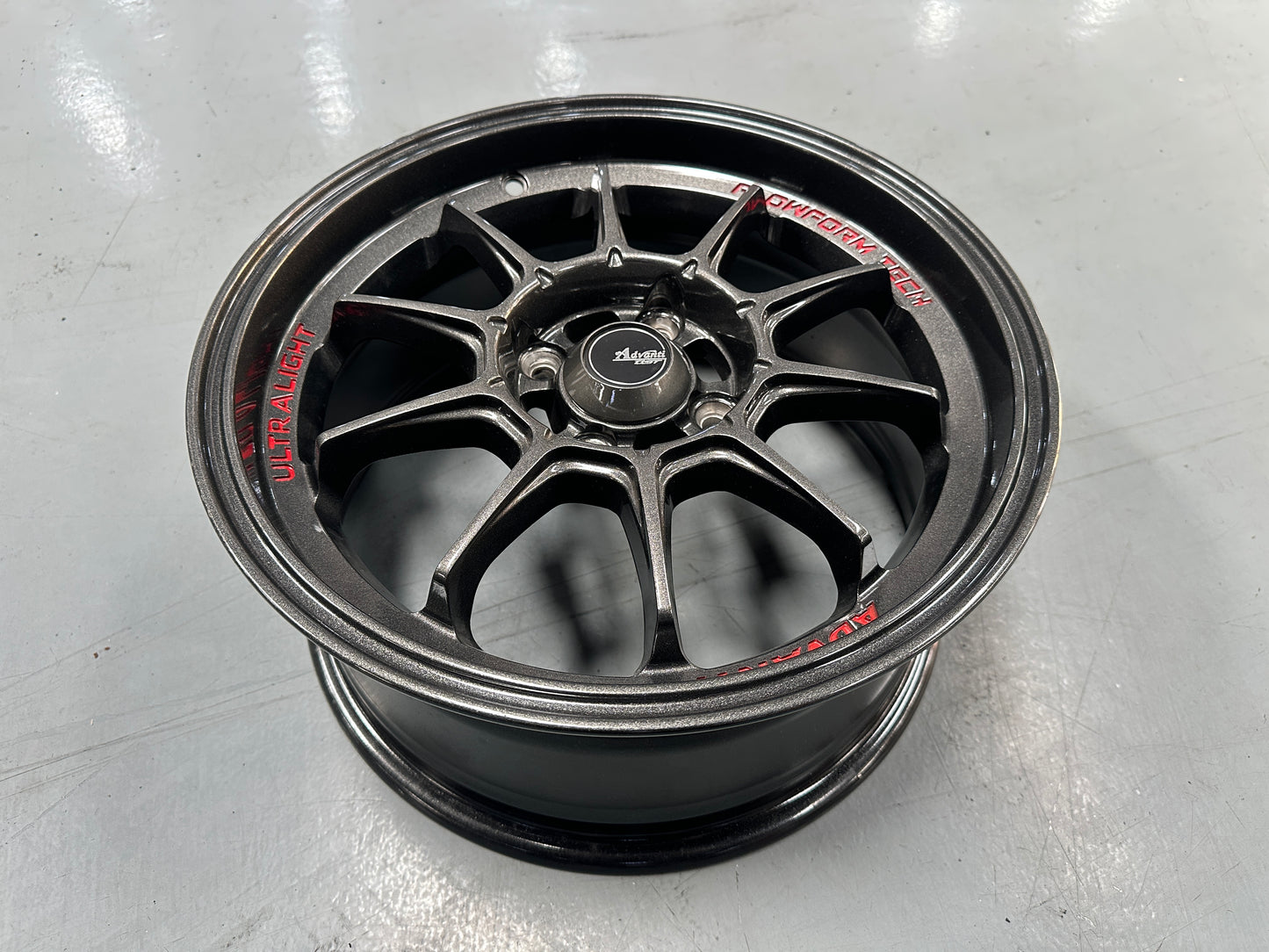 New 15X7 ET35 Advanti Tallo Rim (4 wheel) Gloss Gunmetal 4X100