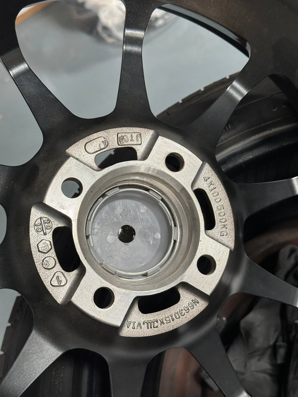 New 15X7 ET35 Advanti Tallo Rim (4 wheel) Gloss Gunmetal 4X100