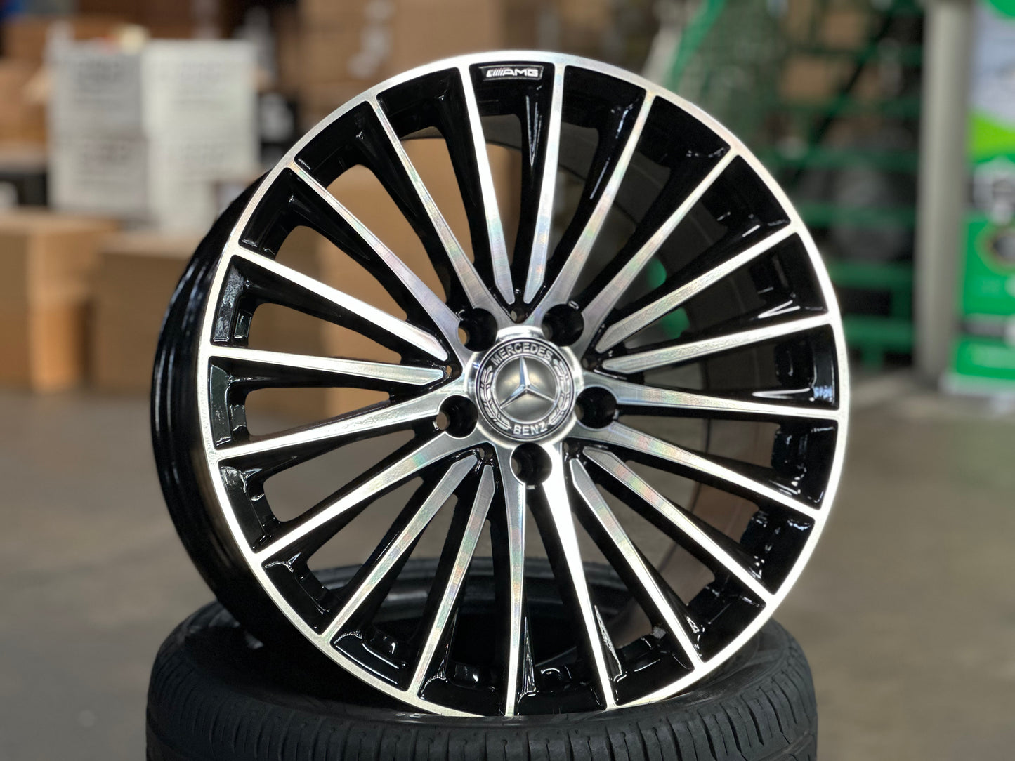 [Bundle] New 18x9.5 ET43 Mercedes (2 wheels) W206 Multispoke 5X112