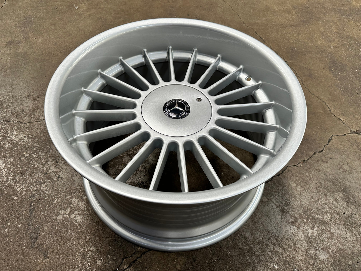 New 18x8.5J ET13 18x9.5J ET20 (4 wheels) Alpina Mercedes Gloss Metallic Silver 5X112